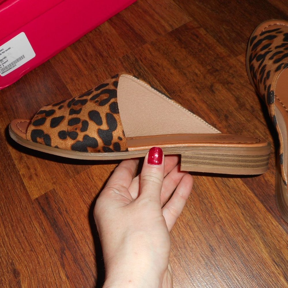 NIB Catherine Malandrino leopard sandals, 8 - Picture 6 of 9